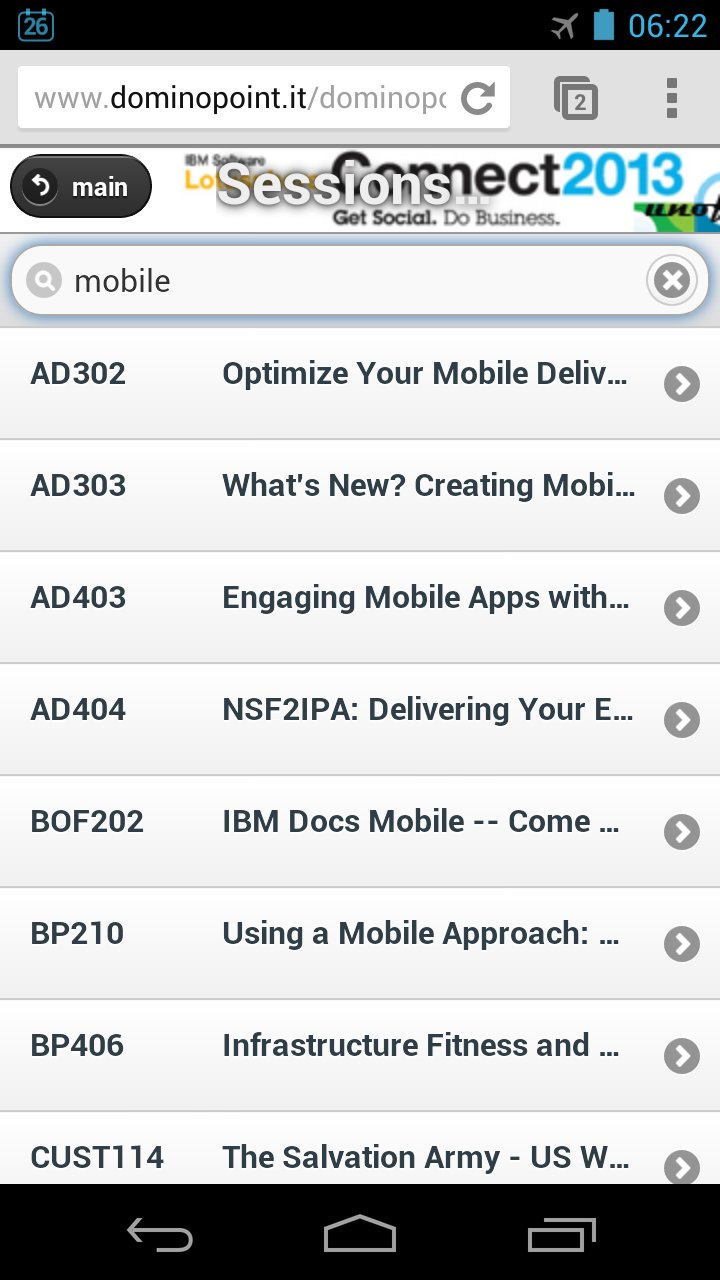 Image:Don’t miss the mobile offline agenda for  IBM Connect!