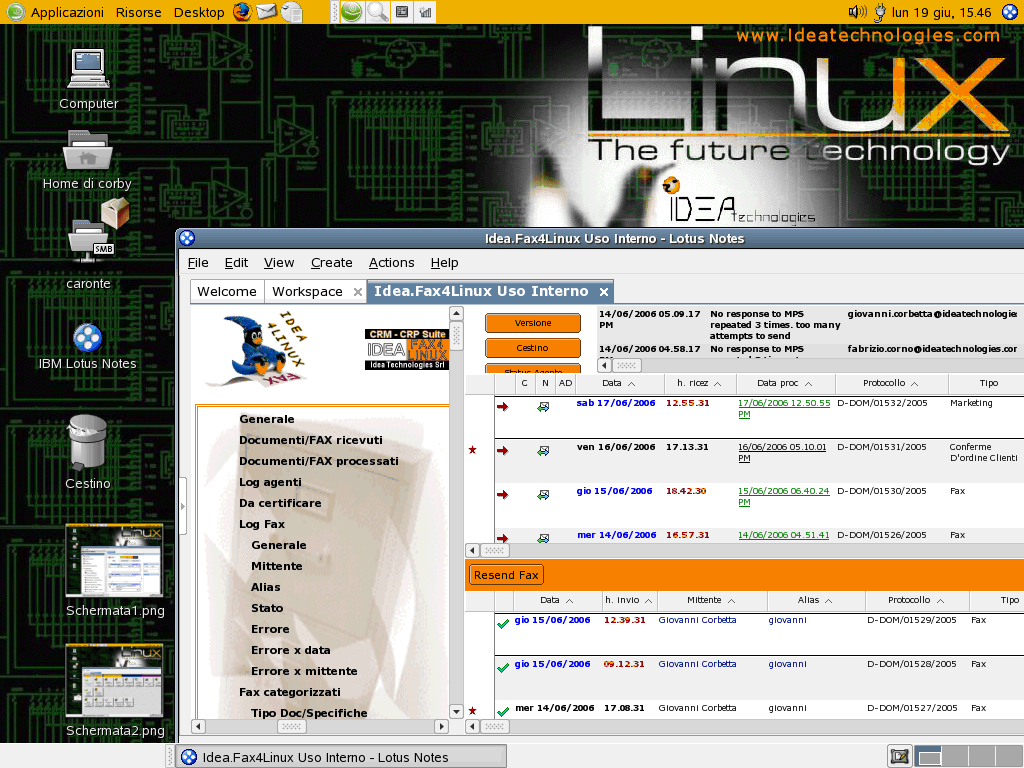 Image:Recensione Ufficiale Lotus Notes su Linux