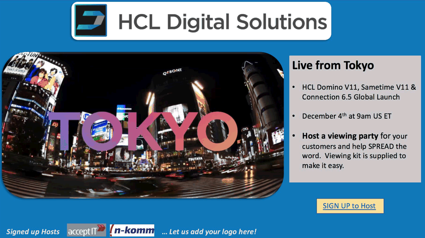 Image:04 Dicembre 2019 - data di presentazione HCL Domino v11, Connections 6.5 e Sametime 11