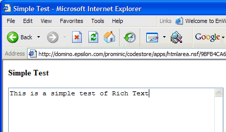 Image:Editor Rich Text in un browser