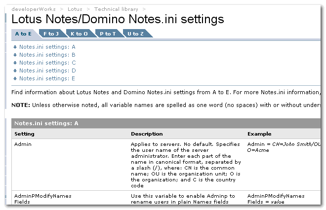 Image:Notes.ini: Elenco ben fatto...