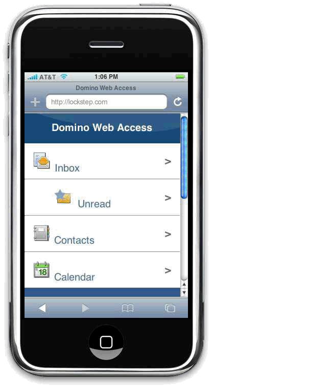Image:Lotus Notes Mail e Iphone