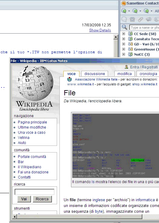 Image:Come impostare Live Text in Lotus Notes 8.01