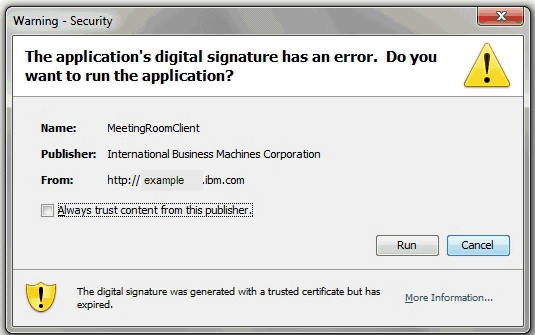 Image:I certificati delle applet Sametime scadono il 19 Marzo 2012