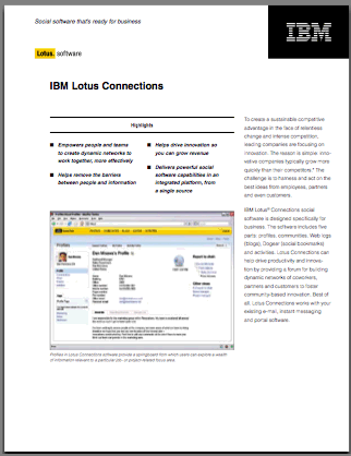 Image:Lotus Quickr e Lotus Connections