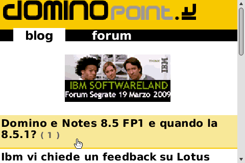 Image:Nasce Dominopoint Mobile per blackberry, iphone ecc...