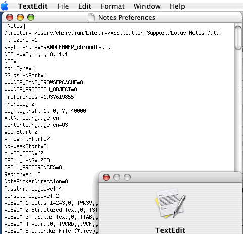 Image:Modificare Notes.ini in Lotus Notes 7.02