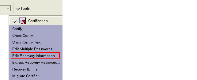 Image:Recovery Information e CA
