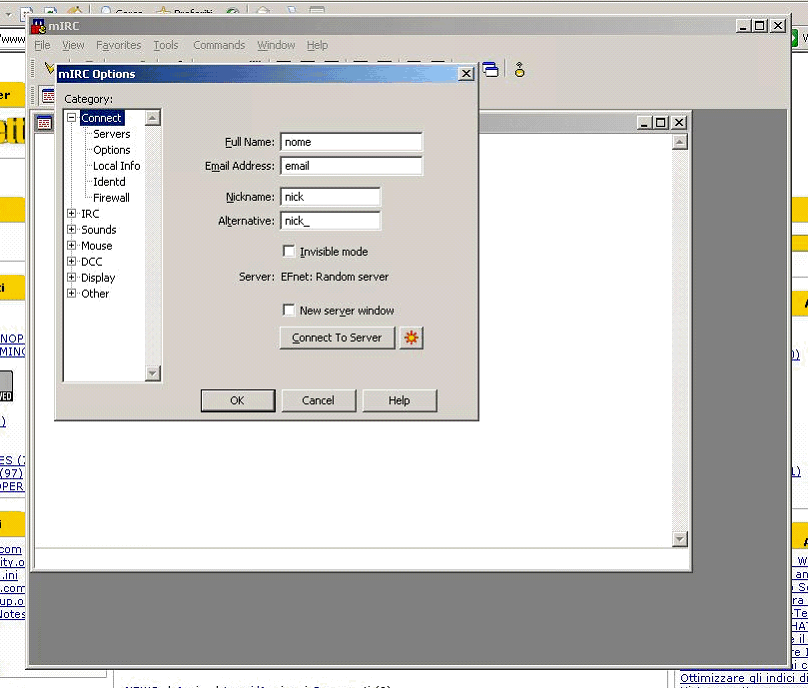 Image:Configurazione di MIRC per accedere alla chat di dominopoint