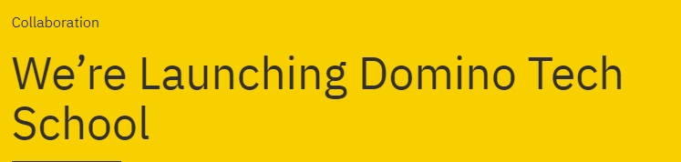 Image:Domino Tech School:  lodevole iniziativa da seguire