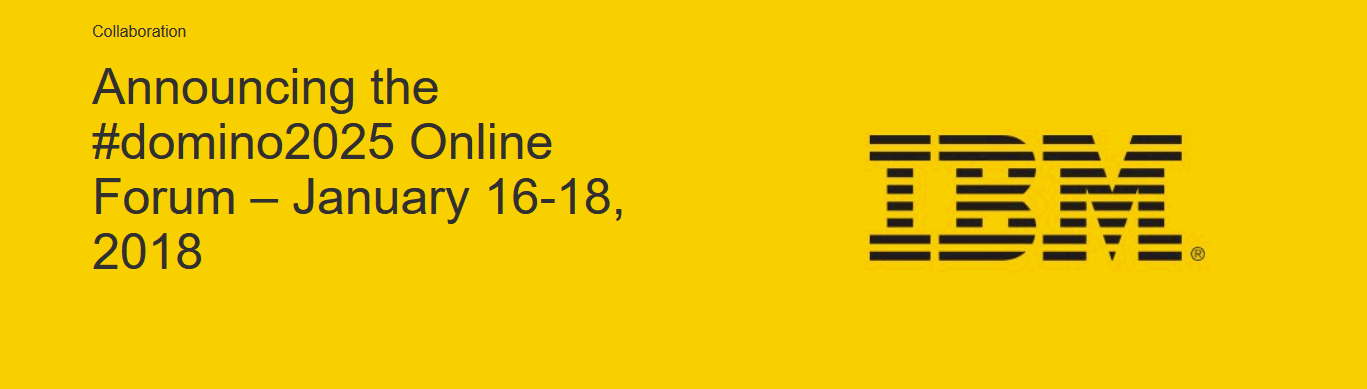Image:#domino2025 Online Forum: dal 16 al 18 Gennaio 2018!
