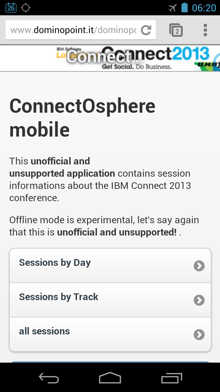 Image:Don’t miss the mobile offline agenda for  IBM Connect!