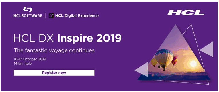 Image:Evento HCL DX Inspire 2019  a Milano dal 16 al 17 Ottobre
