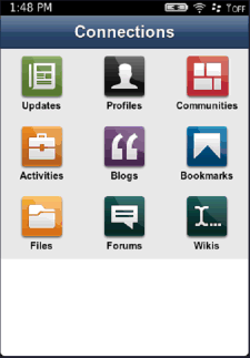 Image:IBM Connections: client mobile disponibile per Android, Blackberry e iOS