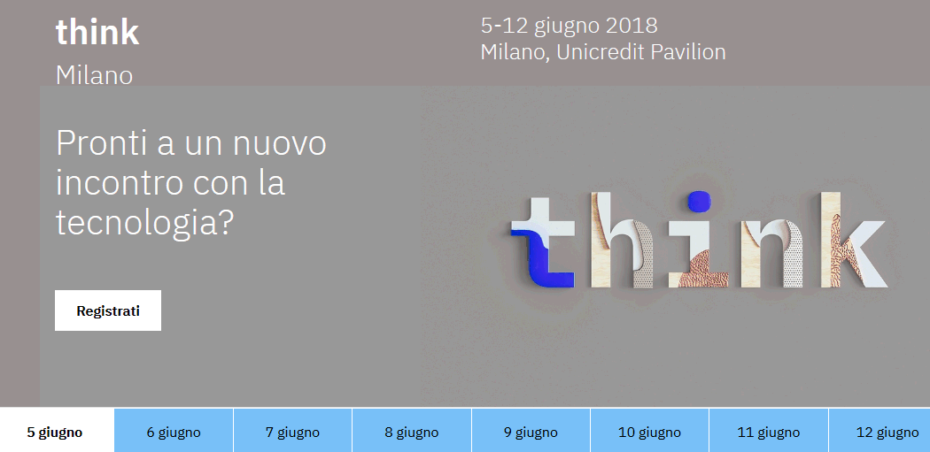 Image:IBM think Milano: è uscita l’agenda!