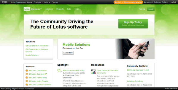 Image:LotusLive Symphony disponibile in prova su greenhouse
