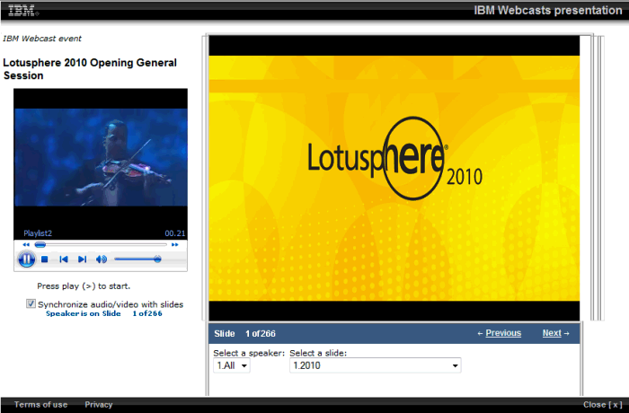 Image:Lotusphere Opening General Session