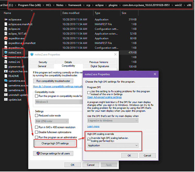 Image:Notes su Windows 10 che appare sfuocato