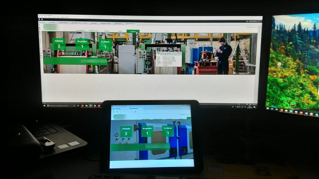 Image:prime impressioni con IBM Domino Mobile Apps beta su iPad!