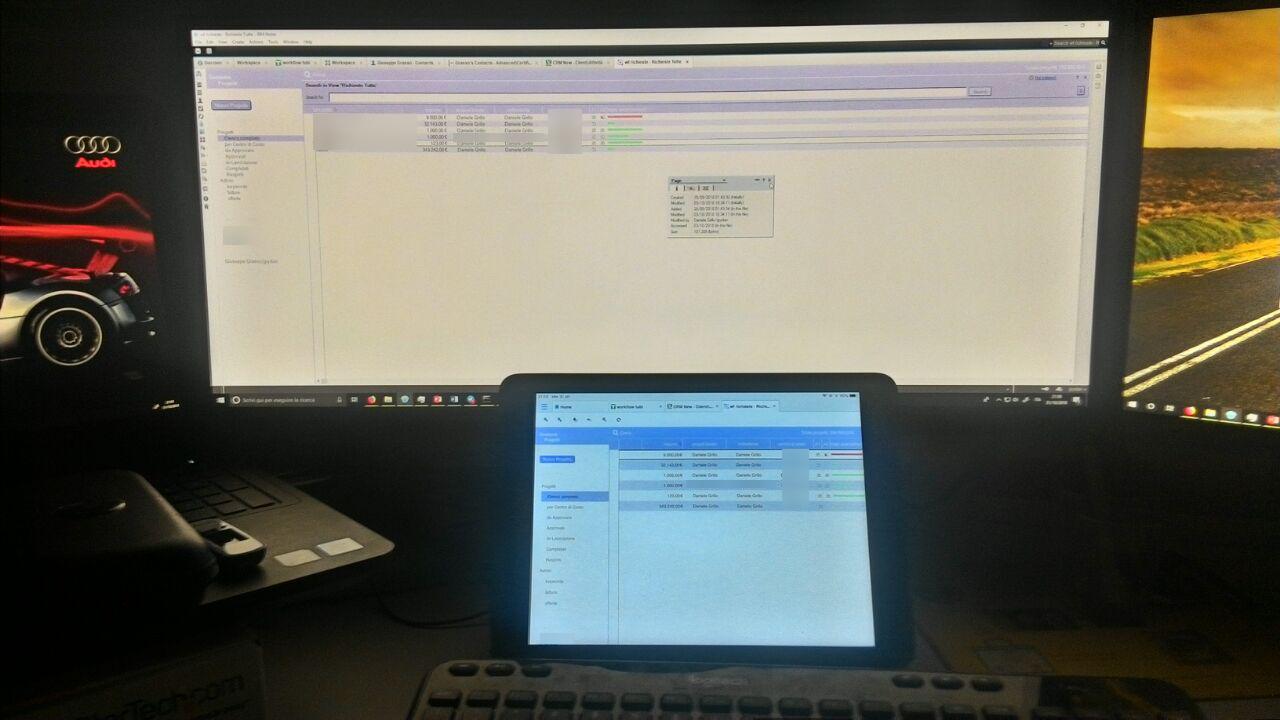 Image:prime impressioni con IBM Domino Mobile Apps beta su iPad!