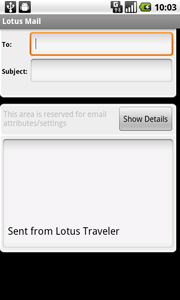 composizione di una nuova email