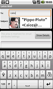 Image:Prime Impressioni su Lotus Traveler 8.5.2 BETA x Android