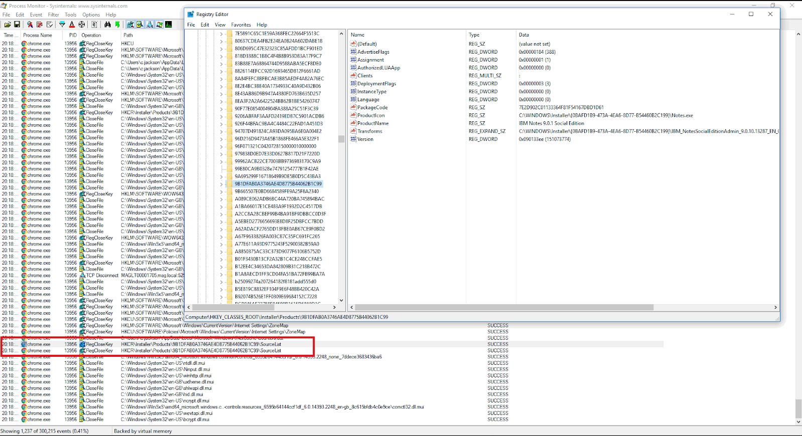 Image:problema Chrome 67.0.3396.99 e Notes 9.0.1 Windows Installer Dialog