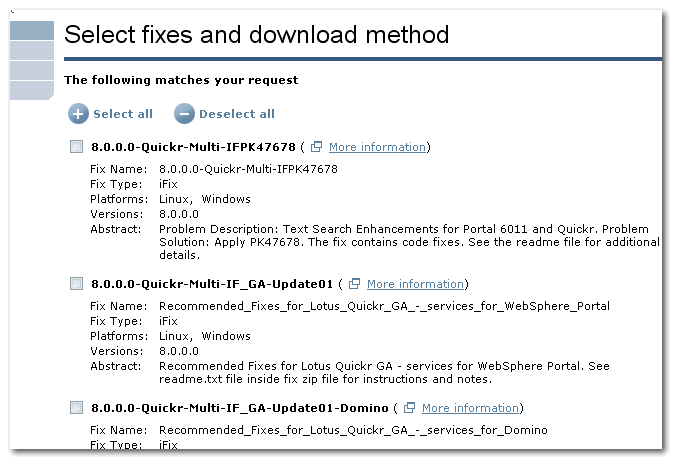 Image:Quickr 8: le fix che dovete installare...
