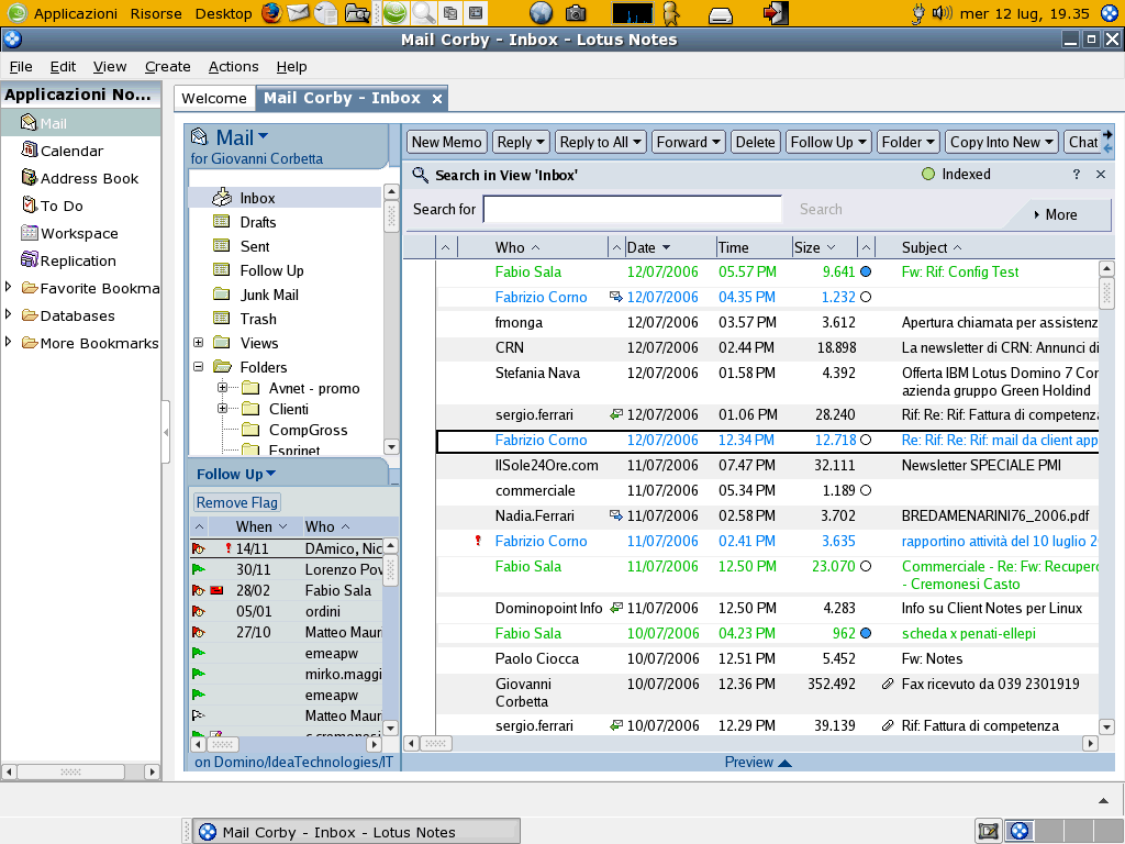 Image:Recensione Ufficiale Lotus Notes su Linux
