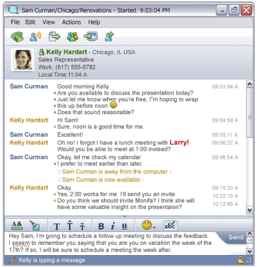 Image:Anticipazioni - Sametime 7.5 ScreenShot