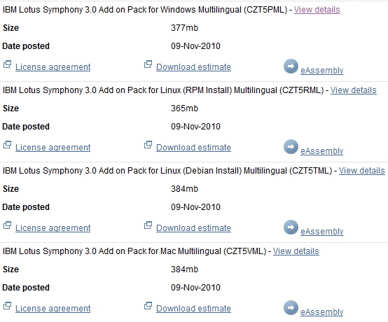 Image:Symphony 3.0 – Add-ons per Lotus Notes 8.5.x disponibili
