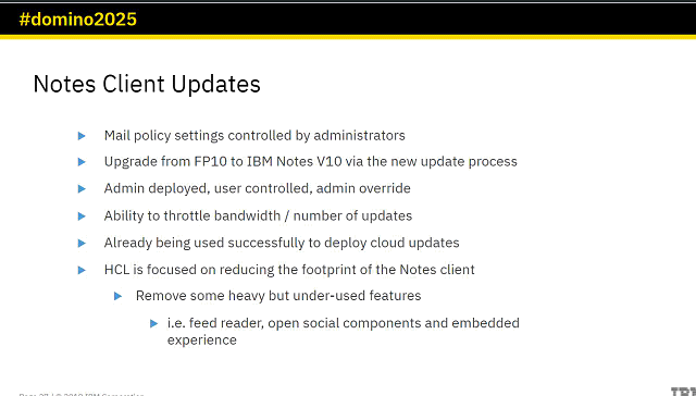 Image:webcast notes e domino V10 - riassunto #welovedomino #domino2025