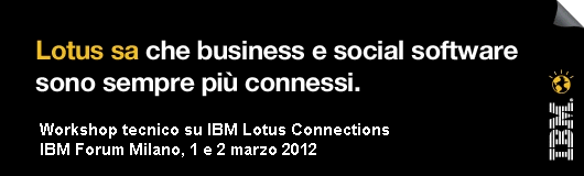 Image:Workshop Tecnico Gratuito su IBM Lotus Connections